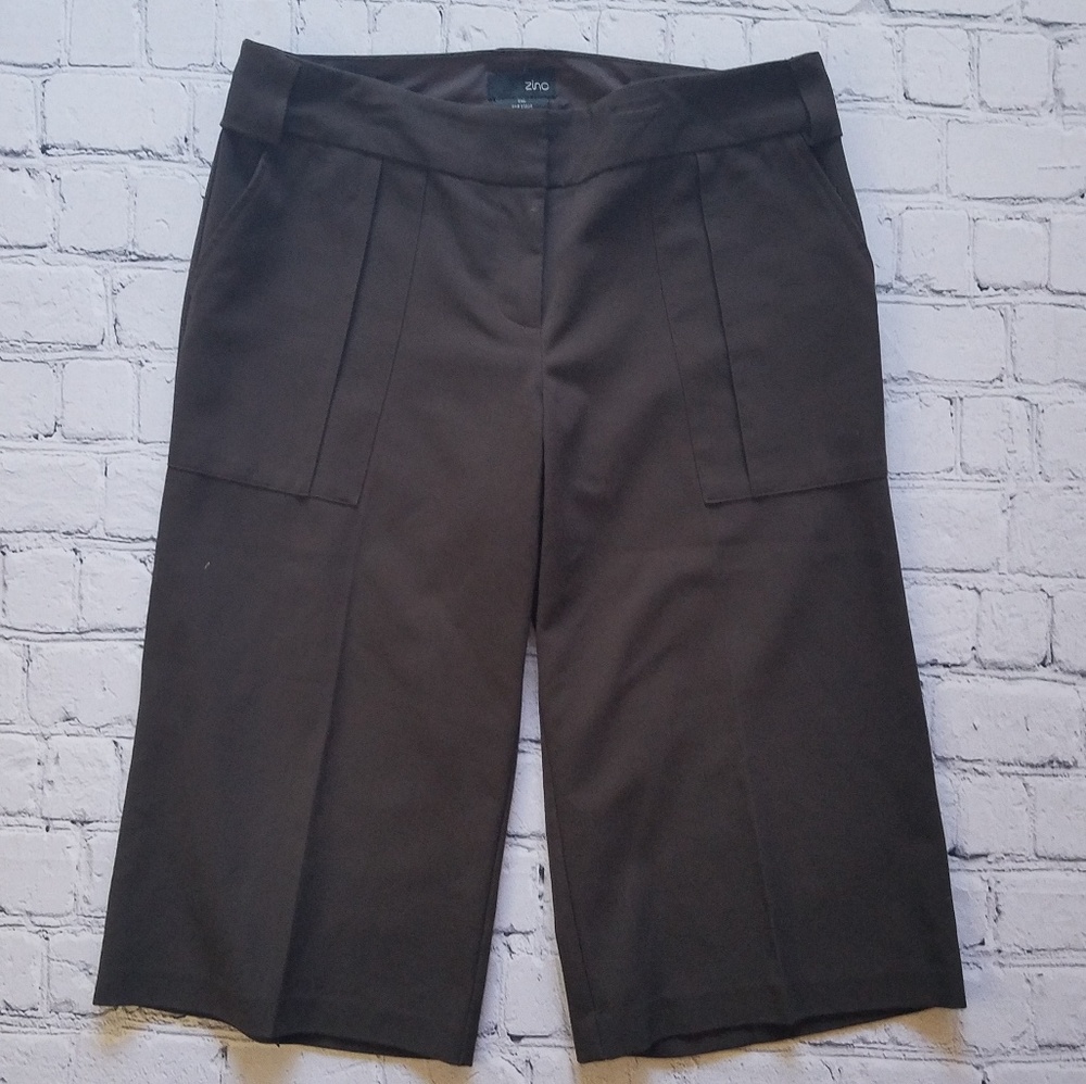 Zinc Chocolate Brown Bermuda Dress Shorts Sz 5